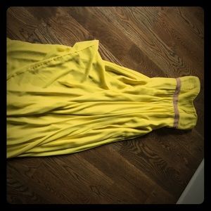 BCBG yellow long formal dress